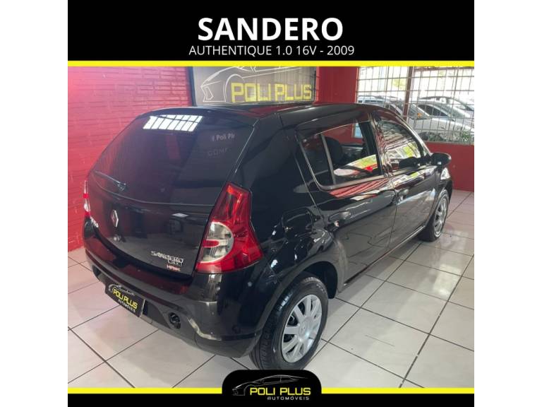 RENAULT - SANDERO - 2008/2009 - Cinza - R$ 22.900,00