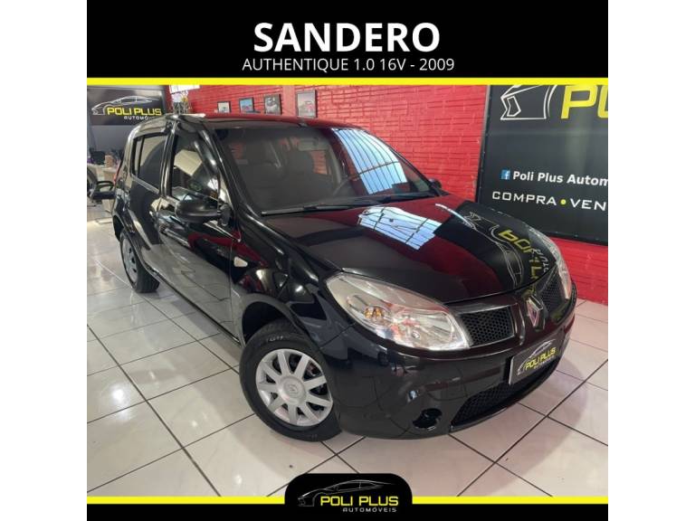 RENAULT - SANDERO - 2008/2009 - Cinza - R$ 22.900,00